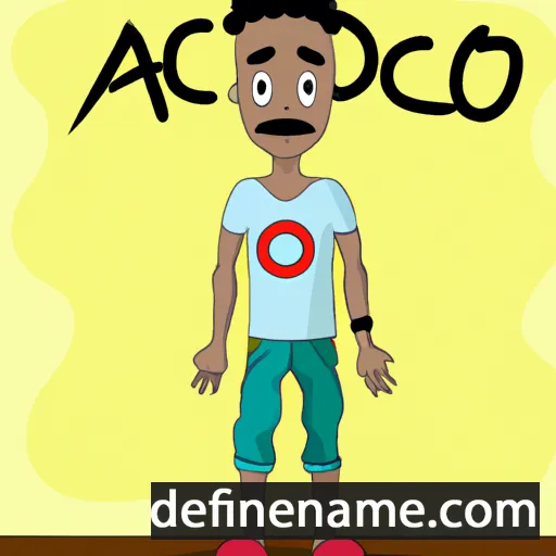 cartoon of the name Acácio