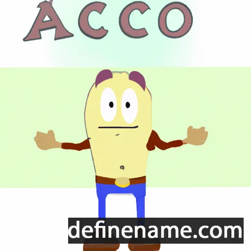 cartoon of the name Acacio