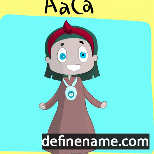 cartoon of the name Acala