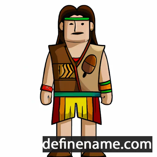 cartoon of the name Acamas