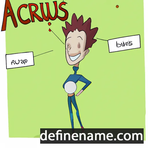 cartoon of the name Acarius