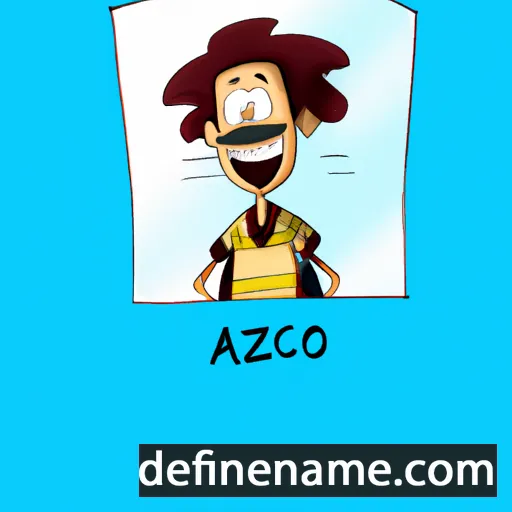 cartoon of the name Acazio