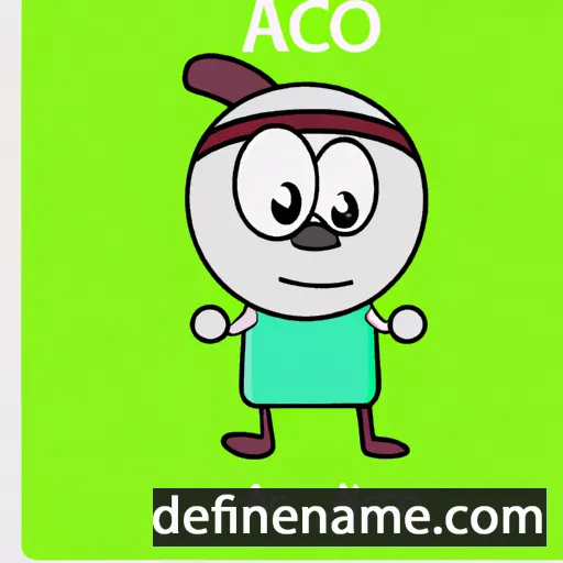 cartoon of the name Acco