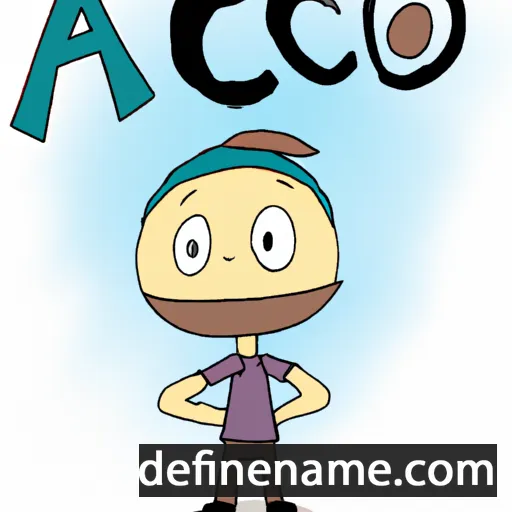 cartoon of the name Acco