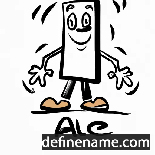 cartoon of the name Acel