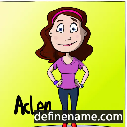 cartoon of the name Acelin