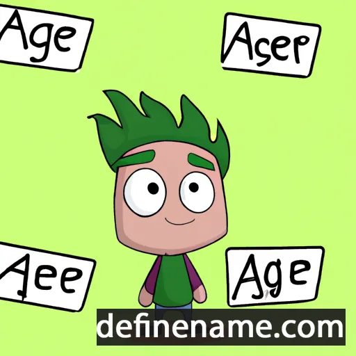 cartoon of the name Acer