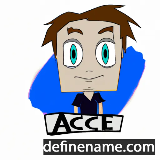 cartoon of the name Acey