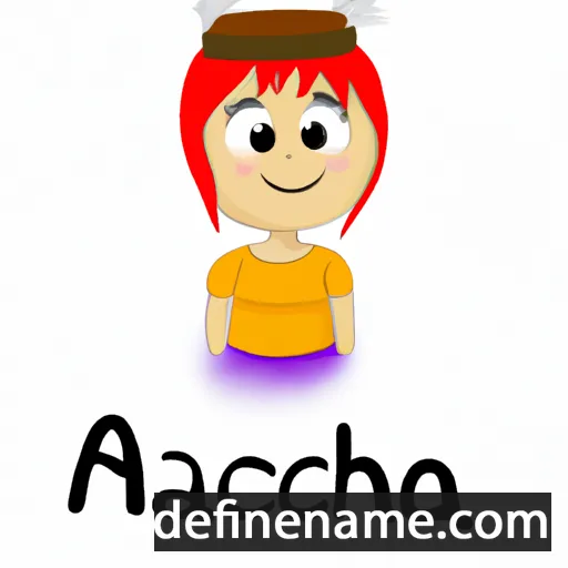 cartoon of the name Achacja