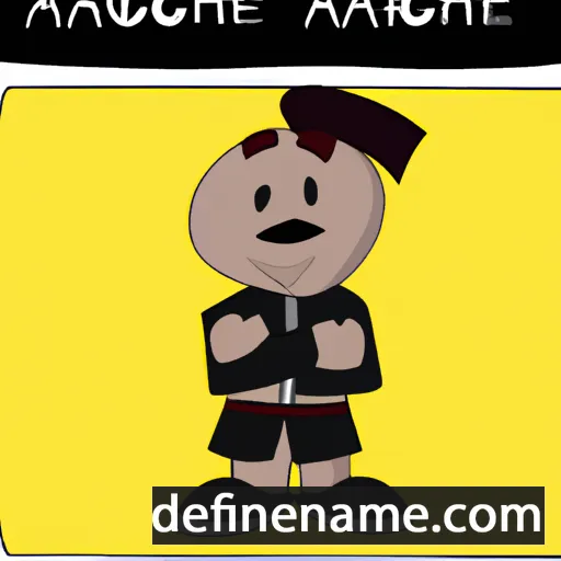 cartoon of the name Achaïque