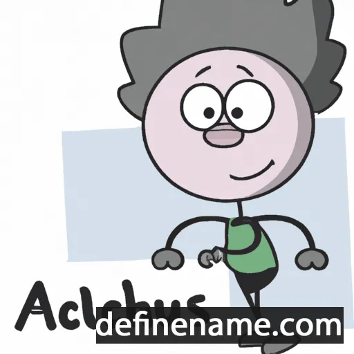 cartoon of the name Achaius