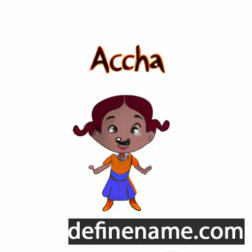 cartoon of the name Achala