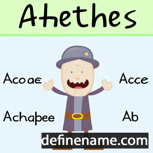 cartoon of the name Achates