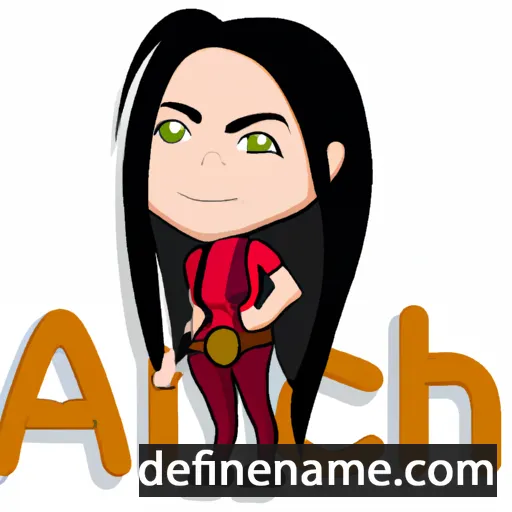 cartoon of the name Achi