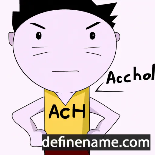 cartoon of the name Achidan