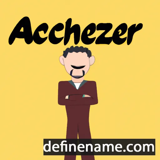 cartoon of the name Achiezer