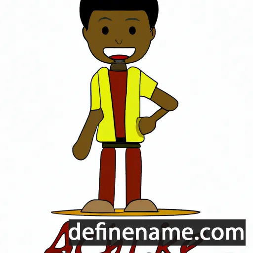 cartoon of the name Achike