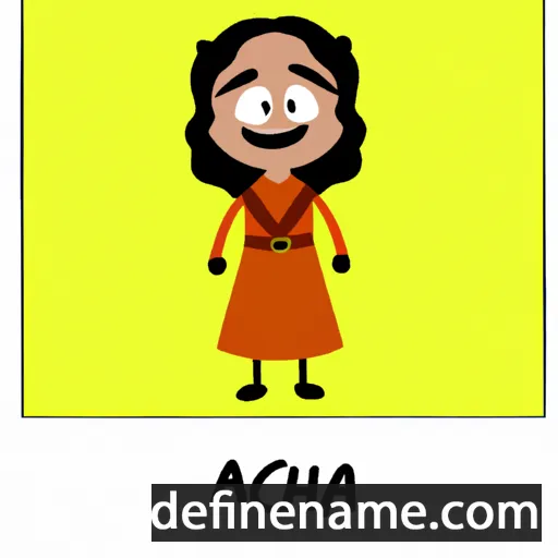 cartoon of the name Achilla