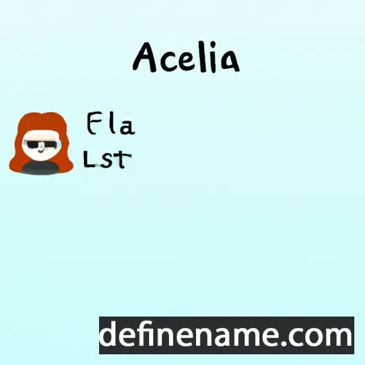 cartoon of the name Achillia