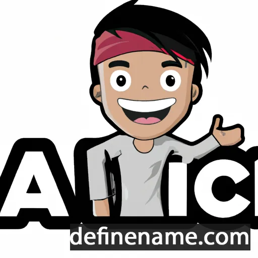 cartoon of the name Achiq