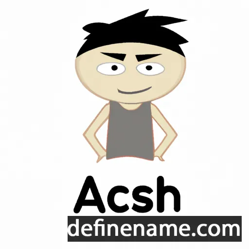 cartoon of the name Achish