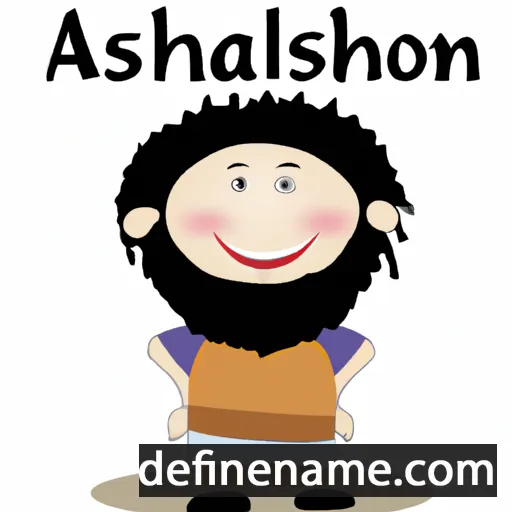 cartoon of the name Achishalom