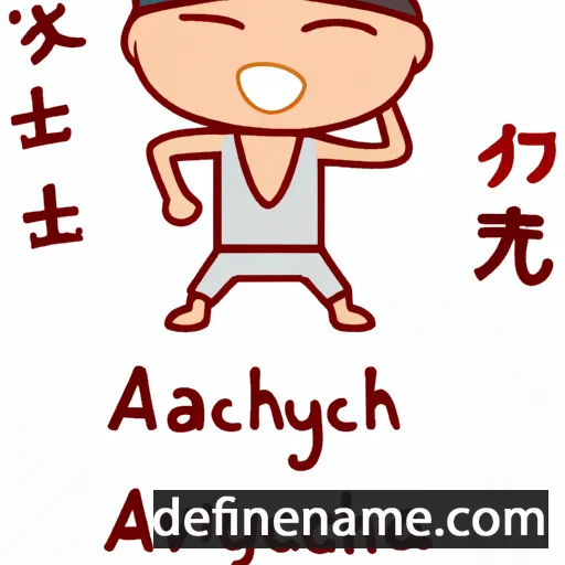 cartoon of the name Achiyaku