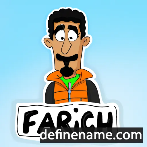 cartoon of the name Achraf