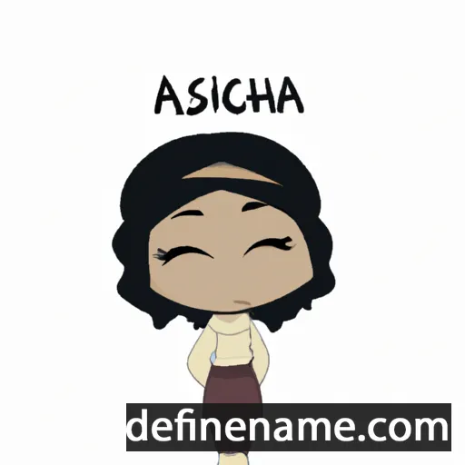 cartoon of the name Achsia