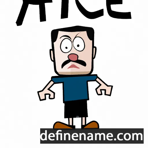 cartoon of the name Acie