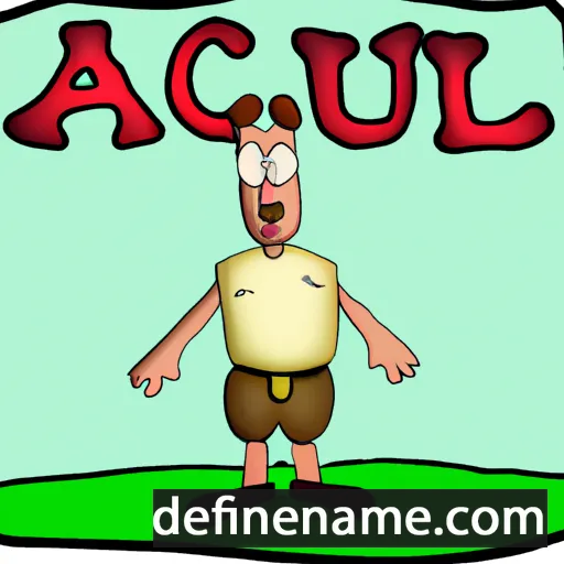 cartoon of the name Aclulf