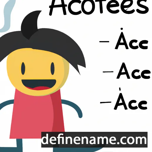 cartoon of the name Acoetes