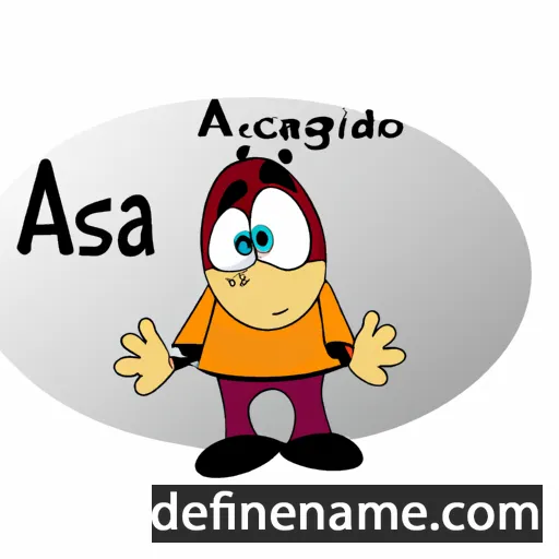 cartoon of the name Acsád