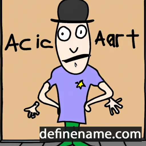 cartoon of the name Actard