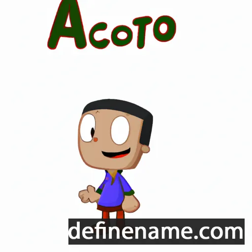 cartoon of the name Acteo