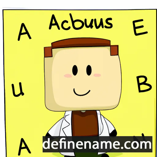 cartoon of the name Acubens