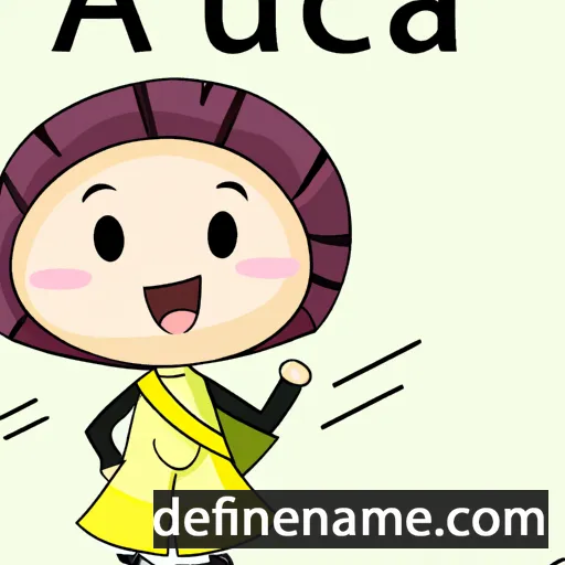 cartoon of the name Acutia