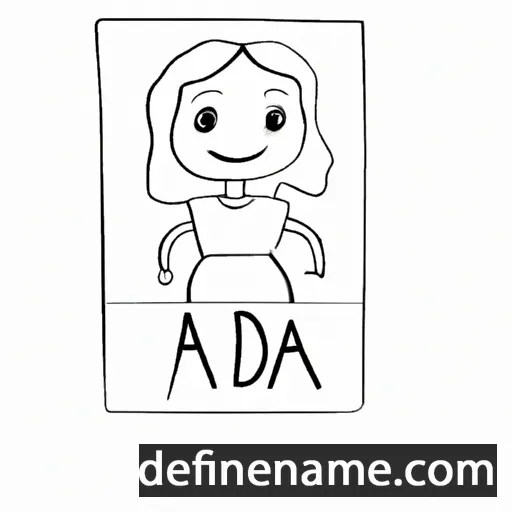 cartoon of the name Ada