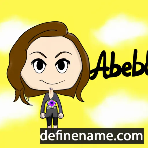 cartoon of the name Adabel