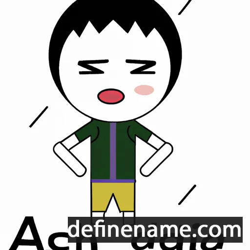 cartoon of the name Adachi