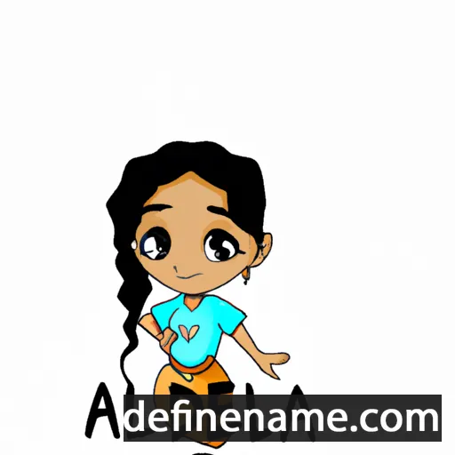 cartoon of the name Adaheli