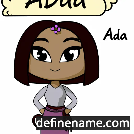 cartoon of the name Adaia