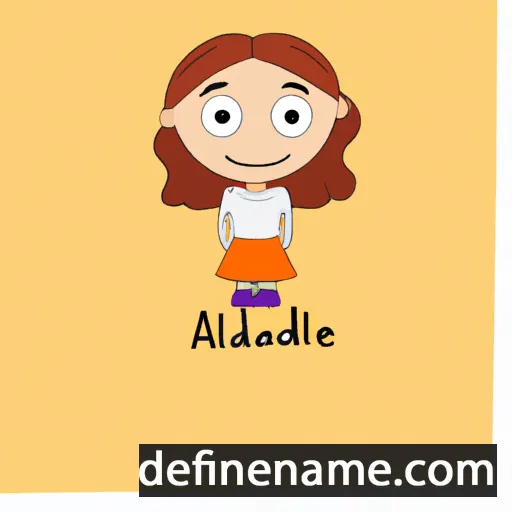 cartoon of the name Adalaide