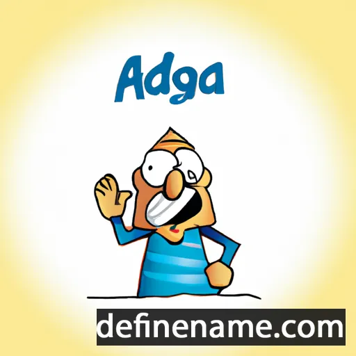 cartoon of the name Adaldag