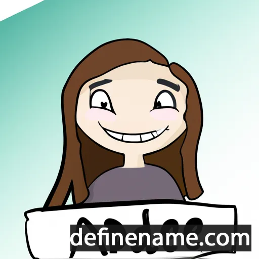 cartoon of the name Adalee