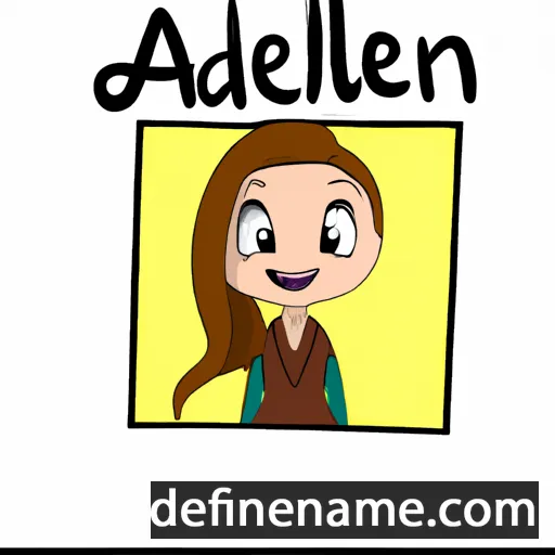 cartoon of the name Adaleen