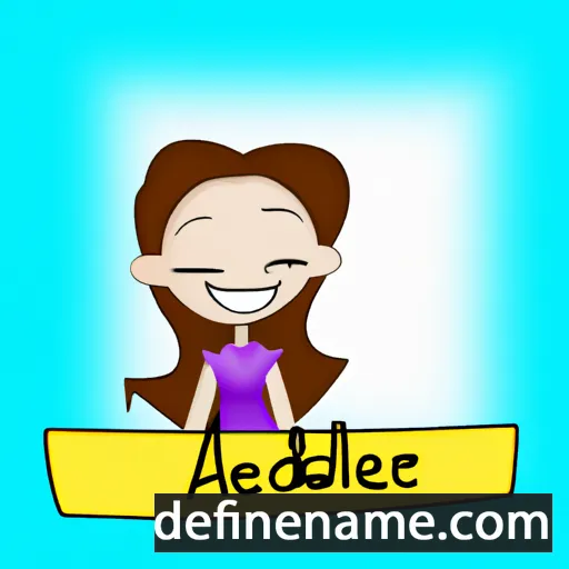 cartoon of the name Adalene