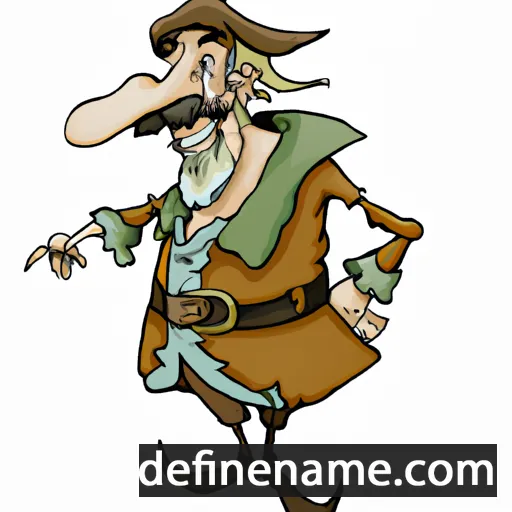 cartoon of the name Adalfried