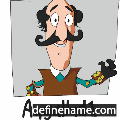 cartoon of the name Adalgaud