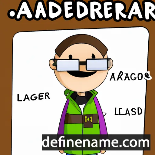 cartoon of the name Adalger